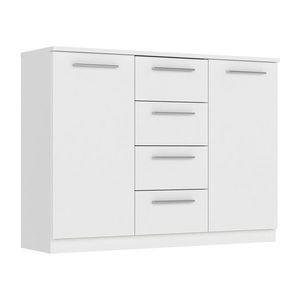 Komoda 2 dvere + 4 zásuvky SURREY biela vyobraziť