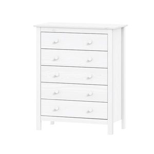 Komoda 5 zásuviek TORINO biela vyobraziť