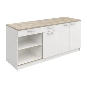 Kuchynská linka COOKING dub/biela vyobraziť