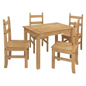 Stôl + 4 stoličky CORONA 3 vosk vyobraziť