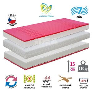 Matrac s poťahom IDEA HARMONY 90x200x15 vyobraziť