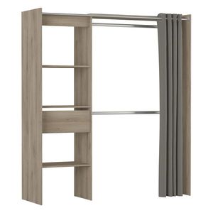 Úložný priestor/skriňa so závesom CHICAGO dub vyobraziť