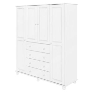 Skriňa 4-dverová 8852B biely lak vyobraziť