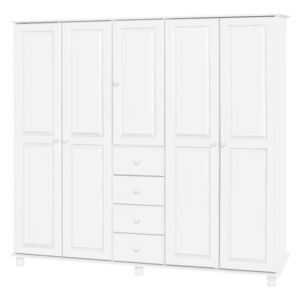 Skriňa 5-dverová 8854B biely lak vyobraziť