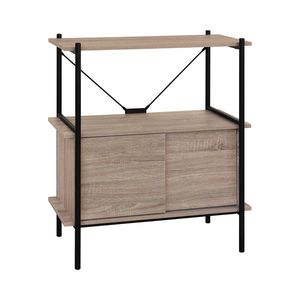 Knižnica 1 polica + skrinka LOFT dub vyobraziť