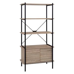 Knižnica 3 police + skrinka LOFT dub vyobraziť