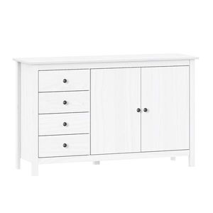 Komoda 2 dvere + 4 zásuvky TORINO biela, kovové úchytky vyobraziť