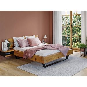 Dvojlôžko CURBY 160x200 masív/kov vintage lak vyobraziť