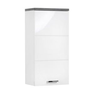 Závesná skrinka 1 dvere PRAYA 71 biela/betón vyobraziť