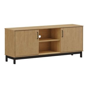 TV stolík 2 dvere MADRID buk/čierna vyobraziť