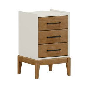 Komoda 3 zásuvky MILAO dub/biela vyobraziť