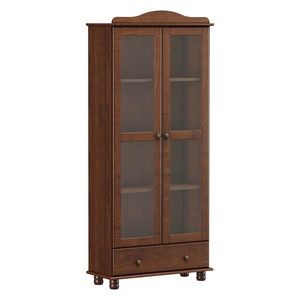 Vitrína 2 dvere RUBI tmavo hnedá vyobraziť