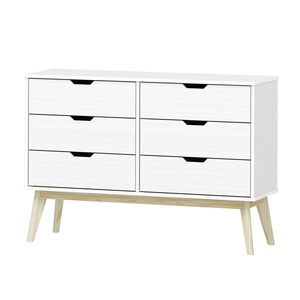 Komoda 3+3 zásuvky BONITO biely lak vyobraziť