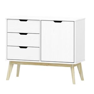Komoda 1 dvere + 3 zásuvky BONITO biely lak vyobraziť