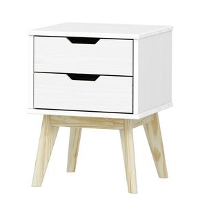Nočný stolík 2 zásuvky BONITO biely lak vyobraziť