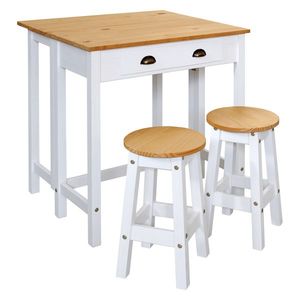 Barová zostava TAPAS biely vosk vyobraziť