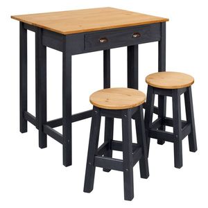 Barová zostava TAPAS čierny vosk vyobraziť