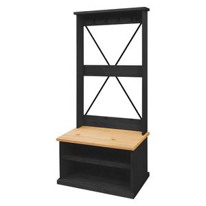 Predsieňová stena X CORONA 2 čierny vosk vyobraziť