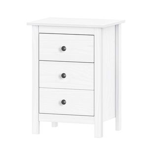 Komoda 3 zásuvky TORINO biela, kovové úchytky vyobraziť