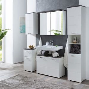 Kúpeľňová zostava PRAYA biela/betón vyobraziť