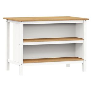 Kuchynský ostrovček CORONA 2 biely vosk/vosk vyobraziť