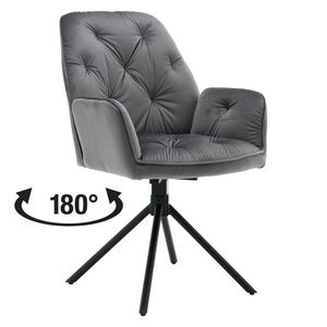 Jedálenská stolička GLOSSIER sivá vyobraziť