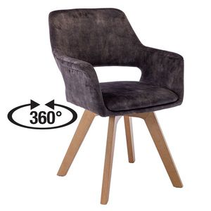 Jedálenská stolička LAMILA antracit vyobraziť