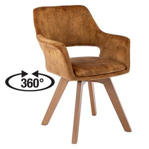 Jedálenská stolička LAMILA žltooranžová vyobraziť