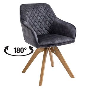 Jedálenská stolička VELES antracit vyobraziť