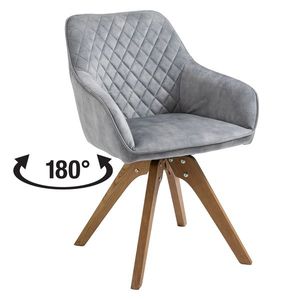 Jedálenská stolička VELES svetlo sivá vyobraziť