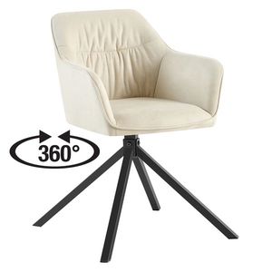 Jedálenská stolička SINES béžový zamat vyobraziť