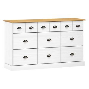 Komoda 6+3 zásuvky STANFORD biely lak vyobraziť