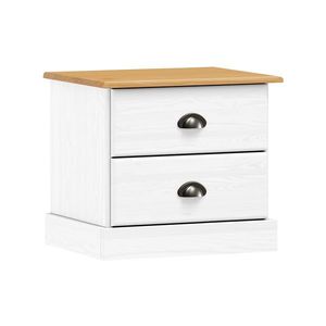 Nočný stolík STANFORD biely lak vyobraziť