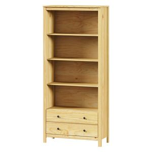 Knižnica 2 zásuvky TORINO kovové úchytky vyobraziť