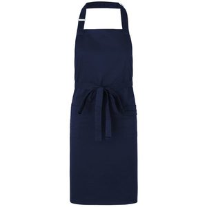 Neutral Čašnícka zástera s náprsenkou z organickej Fairtrade bavlny - Námornícka modrá vyobraziť