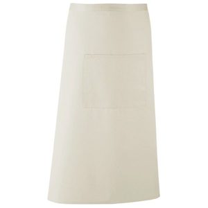 Premier Workwear Dlhá zástera do pása s vreckom - Natural vyobraziť