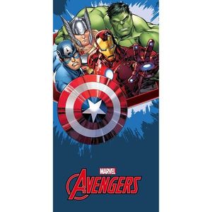 Jerry Fabrics Detská osuška s potlačou - Avengers blue | 70 x 140 cm vyobraziť