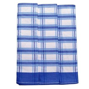 Polášek Károvaná utierka Egypt – 3 ks - č. 18 | Modrá / biela vyobraziť