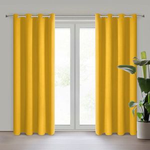 ArtFir Zatemňovací záves LOGAN K | horčicová 135 x 250 cm vyobraziť