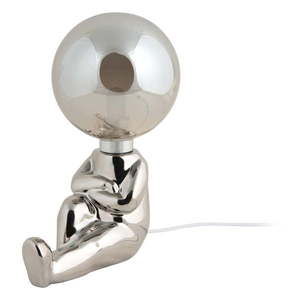 Detská lampička v striebornej farbe Joey – Leitmotiv vyobraziť