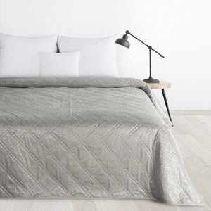 ArtFir Prikrývka na posteľ LUIZ | strieborná 220 x 240 cm vyobraziť