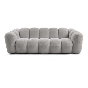 Svetlosivá pohovka z textílie buklé 232 cm Hippolyte – Bobochic Paris vyobraziť