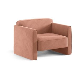 Ružové zamatové kreslo Abby – Micadoni vyobraziť