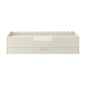 ArtBel Detská jednolôžková posteľ BOOK NOOK so zásuvkou | béžová 80 x 160 cm vyobraziť