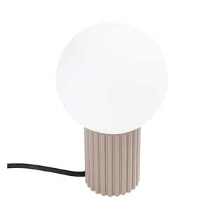 Taupe stolová lampa so skleneným tienidlom (výška 19 cm) Orbital – Sollux vyobraziť