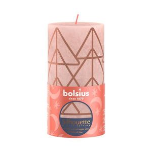 Rustikálna sviečka 13cm BOLSIUS ružovo jantárová vyobraziť