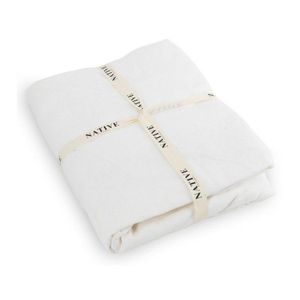 Biele ľanové obliečky na jednolôžko 135x200 cm Blanco – Native Natural vyobraziť