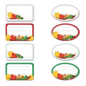 Nálepka na poháre TORO zelenina 96ks vyobraziť