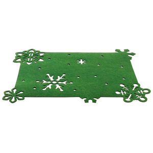 Plstené vianočné prestieranie TORO 45x35cm zelené vyobraziť