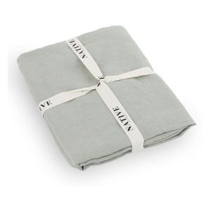 Sivozelené ľanové obliečky na jednolôžko 135x200 cm Stone – Native Natural vyobraziť